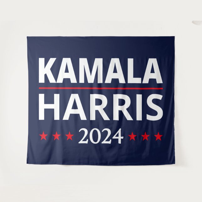 Kamala Harris Election 2024 III Tapestry (Front (Horizontal))