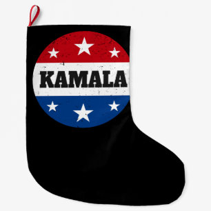 Kamala Harris Election 2024 V Large Christmas Stocking