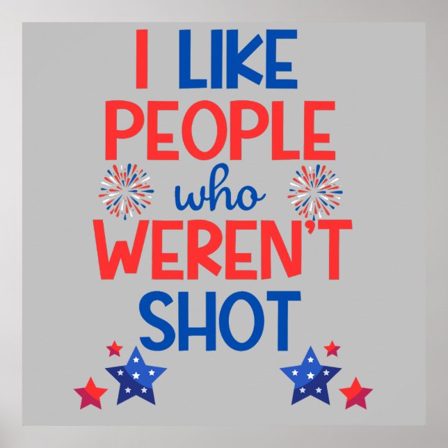 Kamala Harris Election Funny Anti-Trump Red & Blue Poster (Front)