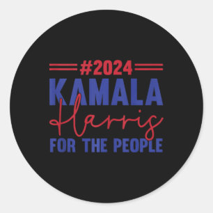 Kamala Harris For People Madam President 2024 Elec Classic Round Sticker