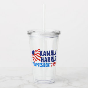 Kamala Harris for President 2020 Acrylic Tumbler