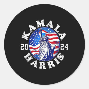 Kamala Harris For President 2024 1 Classic Round Sticker