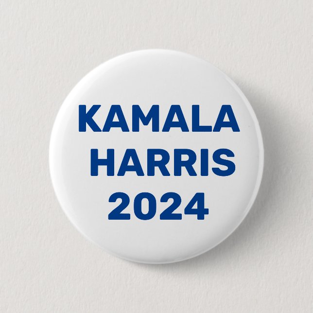 Kamala Harris For President 2024 6 Cm Round Badge (Front)