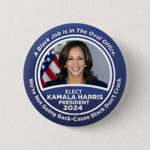  Kamala Harris for President 2024 6 Cm Round Badge