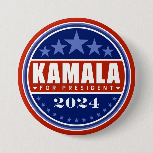 Kamala Harris for President 2024 7.5 Cm Round Badge (Front)