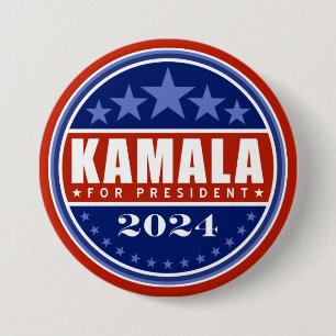 Kamala Harris for President 2024 7.5 Cm Round Badge