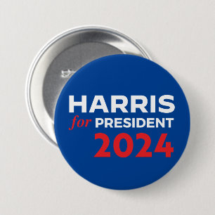 Kamala Harris for President 2024 7.5 Cm Round Badge