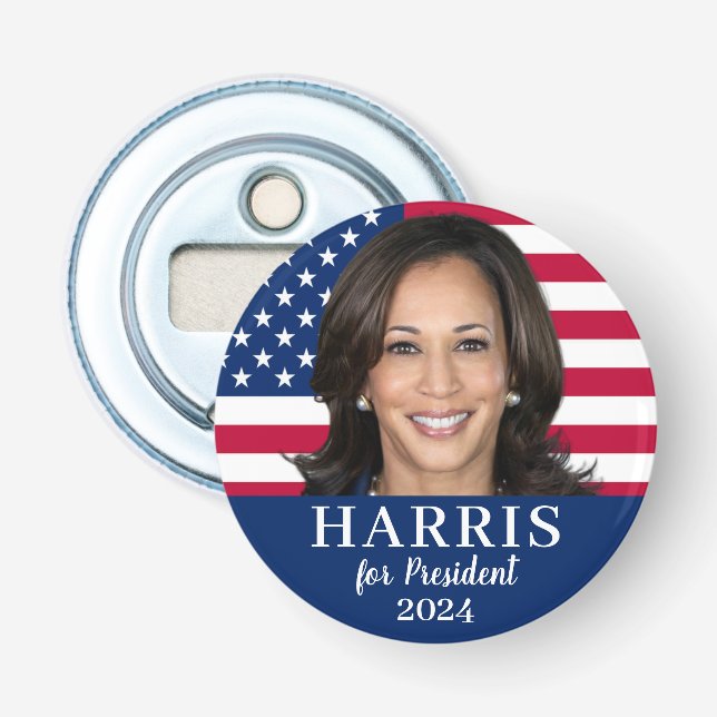 Kamala Harris For President 2024 Bottle Opener (Front)