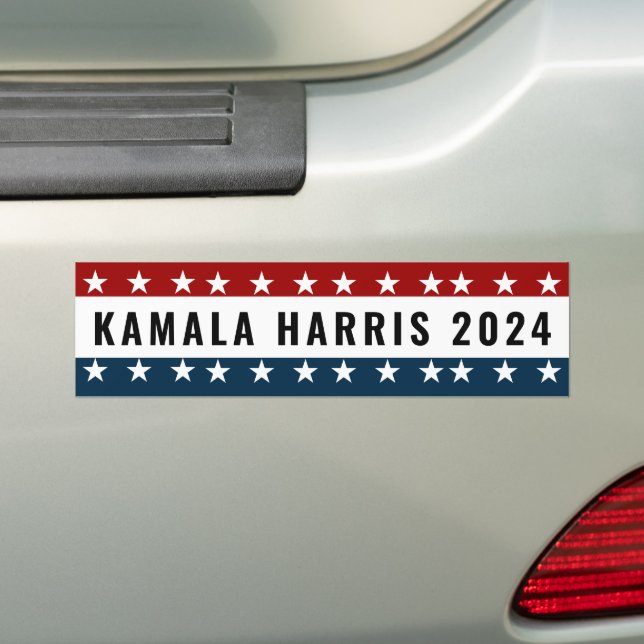 Kamala Harris For President 2024 Bumper Sticker (On Car)