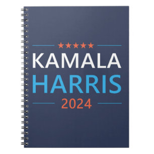 Kamala Harris for President 2024 Democrat Notebook
