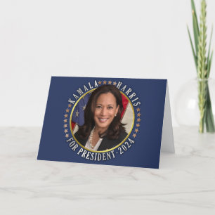 Kamala Harris for President 2024 Democrat Photo Holiday Card