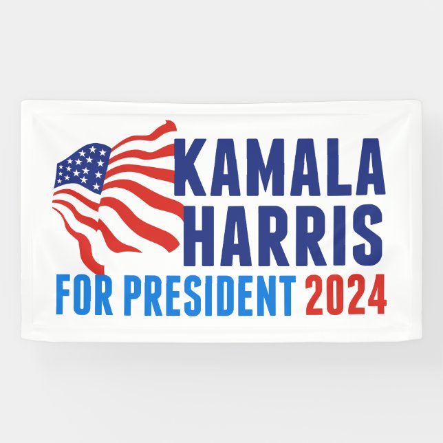 Kamala Harris for President 2024 Election Banner (Horizontal)