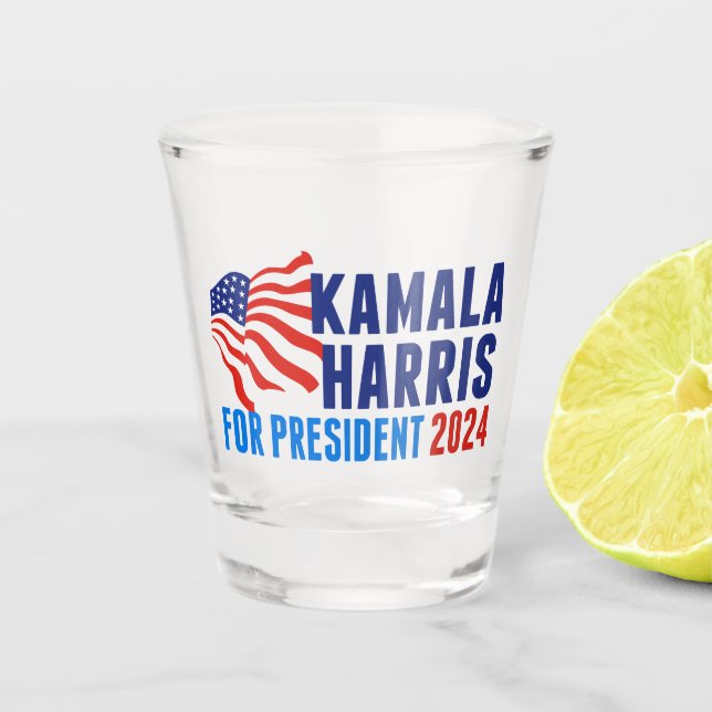 Kamala Harris for President 2024 Election Shot Glass (Front)