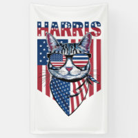 Kamala Harris for President 2024 Funny Cat