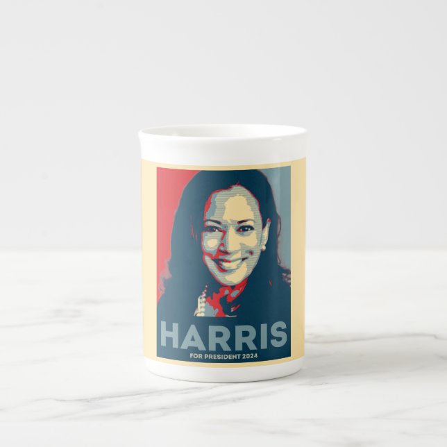 Kamala Harris For President 2024 - Hope Bone China Mug (Front)