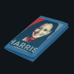 Kamala Harris For President 2024 - Hope Trifold Wallet<br><div class="desc">The image is a stylised poster in the iconic "Hope" style, which became famous during Barack Obama's 2008 presidential campaign. It features a portrait of Kamala Harris with the text "HARRIS" prominently displayed at the bottom. Below her name, the slogan "FOR PRESIDENT 2024" is written. The poster uses a colour...</div>