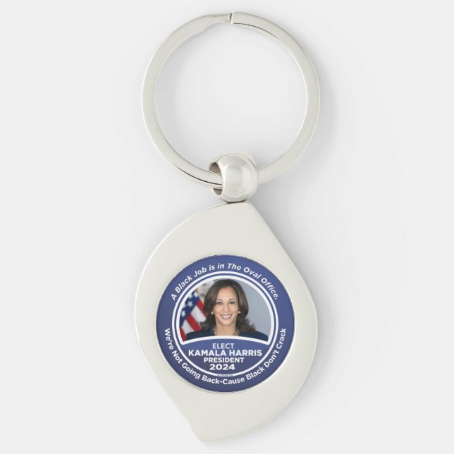 Kamala Harris for President 2024 Key Ring (Front)
