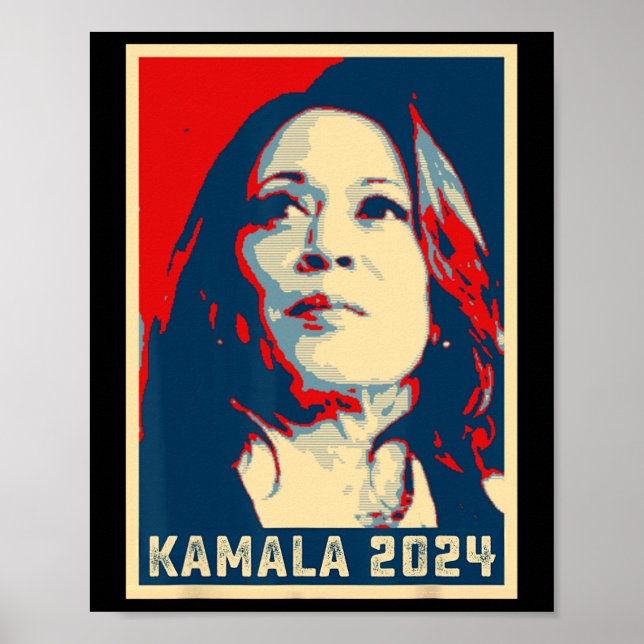 Kamala Harris For President 2024 Madam Vice Presid Poster (Front)