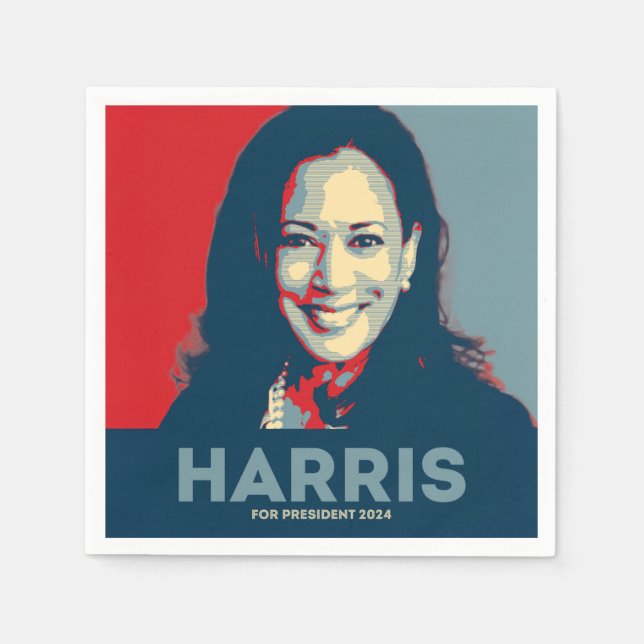 Kamala Harris For President 2024 Napkin (Front)