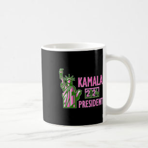 Kamala Harris For President 2024 Pink And Green Pr Coffee Mug