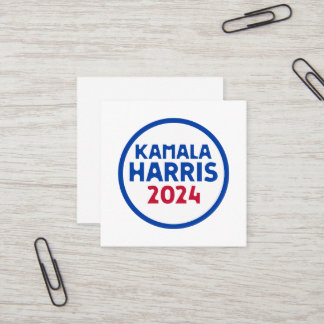 Kamala Harris for President 2024 Square Business Card