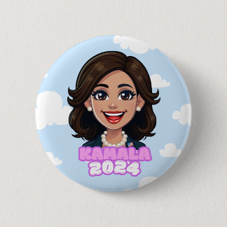 Kamala Harris For President Button 2024