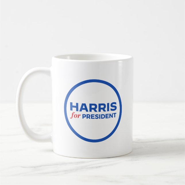 Kamala Harris for President Coffee Mug (Left)