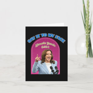 Kamala Harris For President -election 2025 Apparel Card
