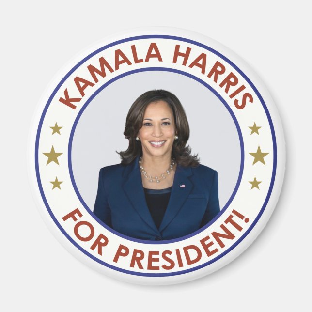 KAMALA HARRIS FOR PRESIDENT! MAGNET (Front)