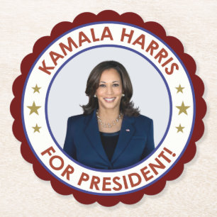 KAMALA HARRIS FOR PRESIDENT! PAPER COASTER