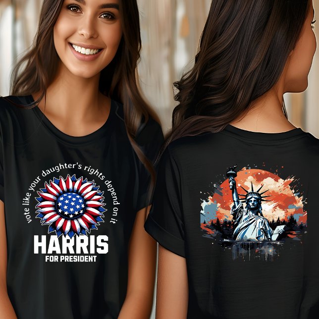 Kamala Harris : For President Tri-Blend Shirt (Creator Uploaded)