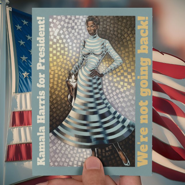 Kamala Harris for President! We're not going back! Postcard (Creator Uploaded)