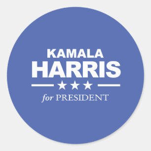 Kamala Harris for President - white - Classic Round Sticker