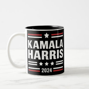 Kamala Harris for The People 2024 President  Two-Tone Coffee Mug