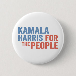 Kamala Harris For the People Election Democrats  6 Cm Round Badge