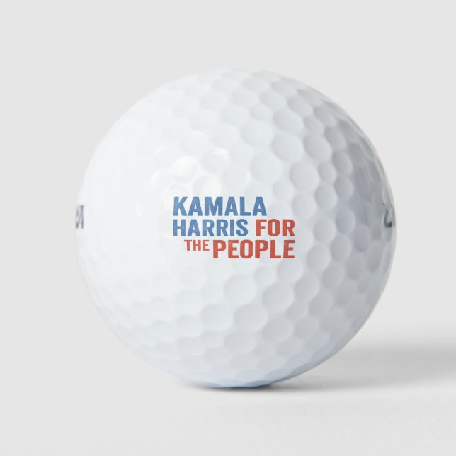 Kamala Harris For the People Election Democrats  Golf Balls (Front)