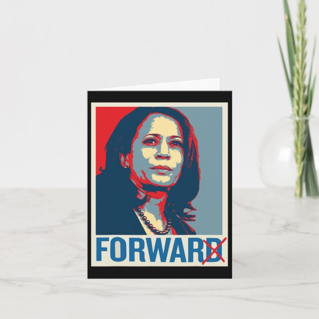 Kamala Harris For War Not Forward Pro-trump 2024 E Card (Front)