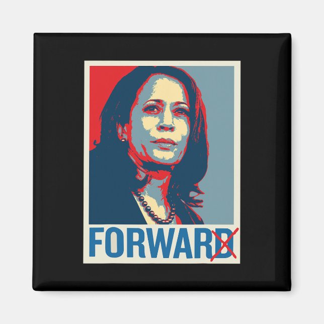 Kamala Harris For War Not Forward Pro-trump 2024 E Magnet (Front)