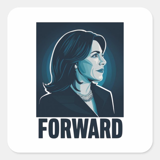 Kamala Harris Forward 2024 Presidential Election  Square Sticker (Front)