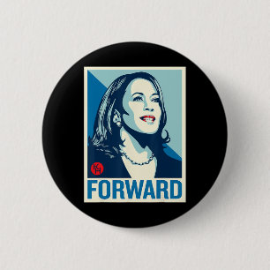 Kamala Harris Forward  6 Cm Round Badge