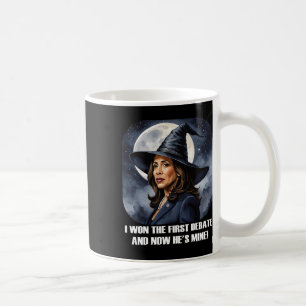 Kamala Harris Funny Debate Election 2024 Won Witch Coffee Mug