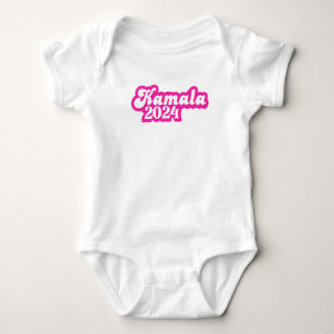 Kamala Harris girly Pink Logo 2024 Baby Bodysuit