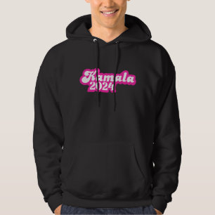 Kamala Harris girly Pink Logo 2024 Hoodie