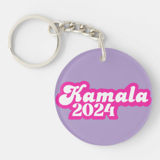Kamala Harris girly Pink Logo 2024 Key Ring