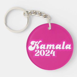 Kamala Harris girly Pink Logo 2024 Key Ring