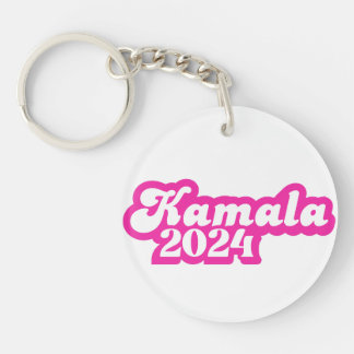 Kamala Harris girly Pink Logo 2024 Key Ring