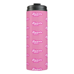 Kamala Harris girly Pink Logo 2024 Thermal Tumbler