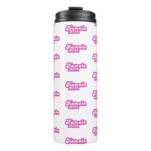 Kamala Harris girly Pink Logo 2024 Thermal Tumbler