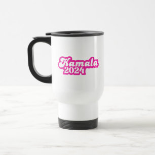 Kamala Harris girly Pink Logo 2024 Travel Mug