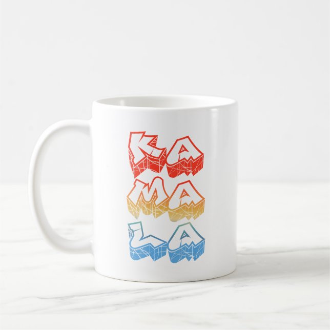Kamala Harris Graffiti Coffee Mug (Left)